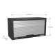 Modular Wall Cabinet Tambour Front 680mm APMS54
