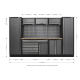 Superline Pro 3.24m Storage System - Pressed Wood Worktop APMSSTACK13W