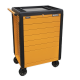 Rollcab 7 Drawer Push-To-Open Hi-Vis Orange APPD7O