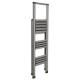 Aluminium Professional Folding Step Ladder 3-Step 150kg Capacity APSL3