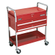 Trolley 2-Level Heavy-Duty with Lockable Top & 2 Drawers CX1042D